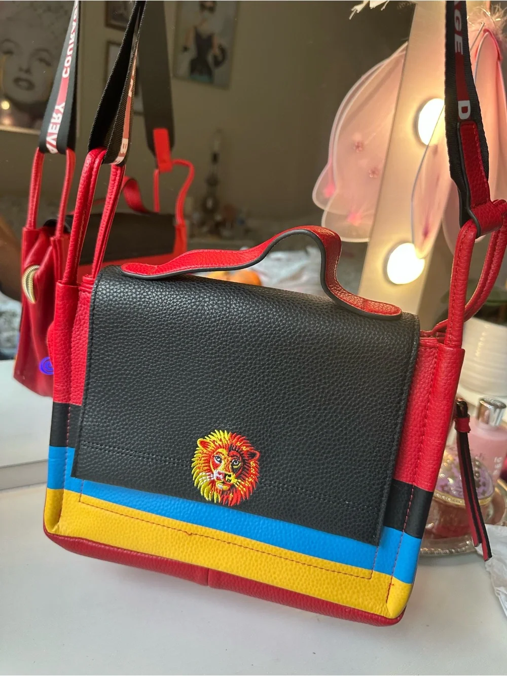 Danielle Nicole Harry Potter Colorblock Crossbody in Black, Red, Blue & Yellow - Picture 14 of 14